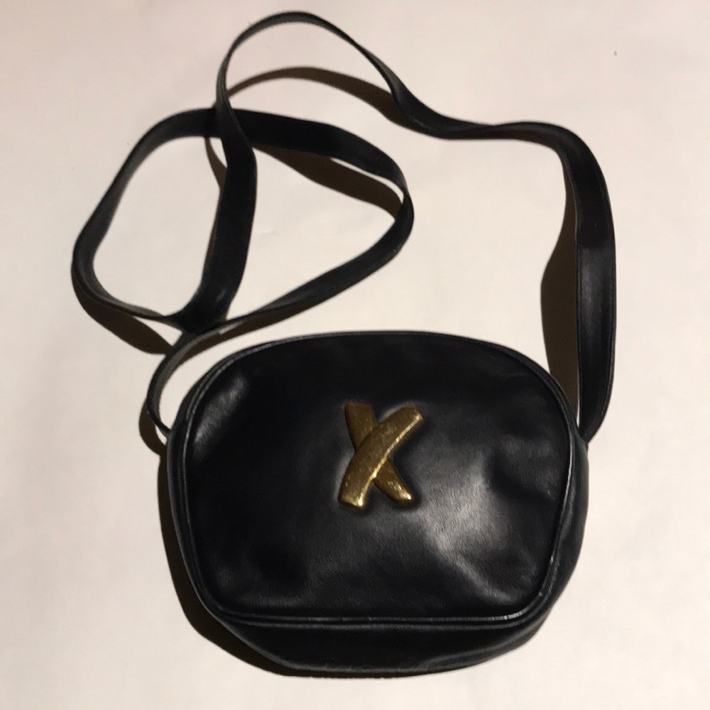 Navy Paloma Picasso camera bag style purse